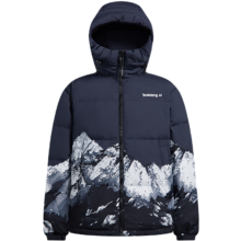 波司登 奥莱特价冬季情侣款羽绒服 9W30 S 160/84A 黑定位雪山