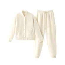 再降价、超V：蕉内 501H家居服珊瑚绒棒球服 微胖可外穿睡衣