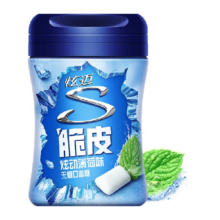 炫迈 薄荷原味无糖口香糖 56g*1瓶 约40粒