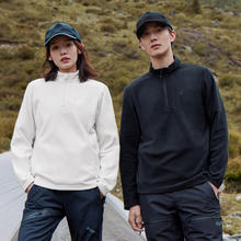 Pioneer Camp 抓绒衣男女款秋季薄款摇粒绒上衣立领拉链半开襟保暖打底衫