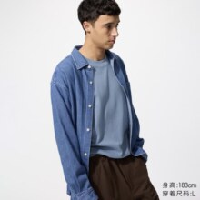优衣库 男装女装柔软圆领T恤/休闲长袖上衣479783