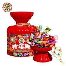 徐福记 新年糖红色桶装 420g多口味