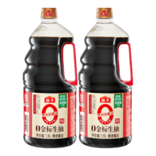 海天 0添加金标生抽 特级酿造 1.9L*2