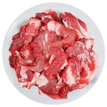 元牧希 原切筋头巴脑 牛肉谷饲清真 净重4斤 炖煮烤肉食材生鲜