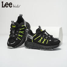 LEE KIDS 童鞋 限时5折 防滑运动老爹鞋 黑绿