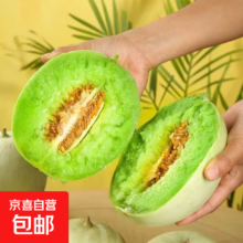 海南玉菇甜瓜 新鲜水果冰淇淋甜瓜 整箱包邮 带箱4-5斤净重3.5斤+