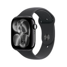 限移动端、京东百亿补贴：Apple Watch Series 11 智能手表 GPS版 46mm 亮黑色铝金属表壳 黑色运动型表带 S/M