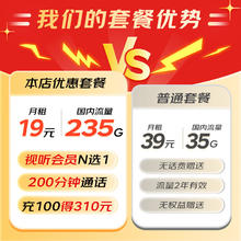 中国电信 MAX流量卡全国通用手机卡移动电话卡长期星卡套餐非无限永久纯上网无忧卡
