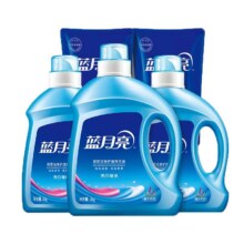 蓝月亮 亮白增艳洗衣液 薰衣草香套组 护色家用组合装 正品家庭装
