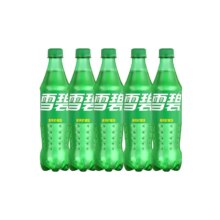 可口可乐 柠檬味雪碧碳酸饮料 500ml*5瓶
