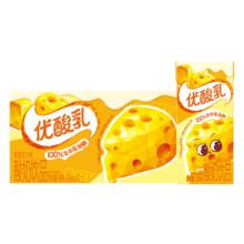 PLUS：伊利 优酸乳 利乐砖 含乳饮品 黄油味 200ml 12盒