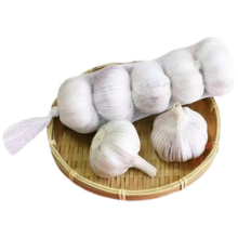 京鲜生 河南杞县精品干蒜 紫白皮大蒜 5-5.5cm*4条装 净重1.8斤