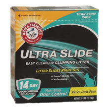 艾禾美（ARM&HAMMER）slide增强款膨润土猫砂除臭低尘铁锤猫砂28磅钠基矿砂进口猫用品