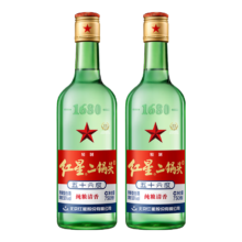 红星二锅头 大二 56° 清香型 750ml 2瓶