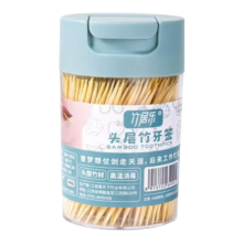 竹居乐 竹牙签家用 400支*1罐