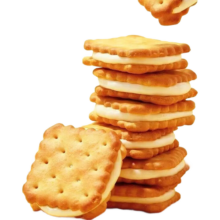 清新柠檬味芝士夹心饼干  60包 约1斤半