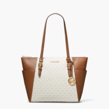 需首单：MICHAEL KORS Charlotte 拼色字母 印花托特包