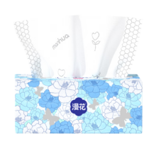 漫花 山茶花抽纸 5层 400张*6包 家用卫生纸巾