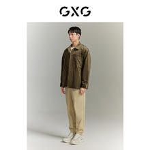 GXG 男装 春季复古休闲舒适灯芯绒夹克外套GED12121923