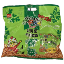 临期：贝贝星 干脆宽面195g（65g*3袋）