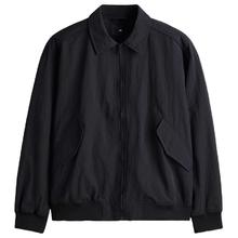 H&M HM男装夹克2025年秋季翻折领宽松版型疏水教练外套1300526