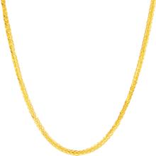周六福 18K金项链女肖邦链 彩金项链素链新年生日礼物 约0.8g-40cm
