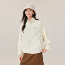 雪中飞 2025秋新款 女士葫芦纹拼接轻薄羽绒服 时尚百搭休闲户外外套