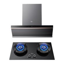 再降价：美的 蒸汽洗AK7PRO 抽吸排油烟机顶侧一体 Q529L-M 燃气灶具烟灶套装