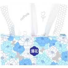 漫花 山茶花抽纸 5层 400张*6包 原木纸巾 家用卫生纸