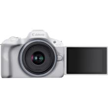 Canon EOS R50 微单相机 RF-S18-45mm镜头套装 4K高清拍摄 白色