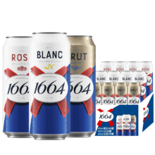 kronenbourg 1664 多口味混合装 罐装啤酒 500ml 12罐