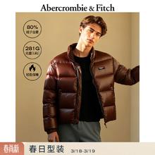 Abercrombie & Fitch 男装双拉链LOGO立领羽绒服 132-5199