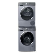 国家补贴、PLUS会员：博世 云朵白轻享版 XQG100-WGA254D80W+WQA253D80W 热泵洗烘套装 流光银