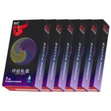 闭眼买：赤尾 超薄安全套 润滑大颗粒凸点螺纹避孕套 42只 6盒装