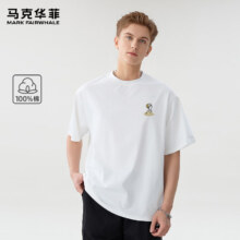 马克华菲 220g重磅100%纯棉短袖T恤
