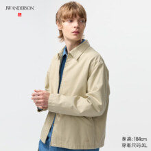 优衣库 男装女装休闲拉链茄克 484249 32 深米色 L