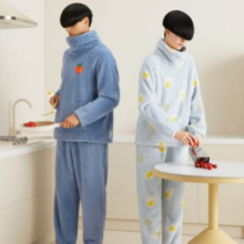PLUS：Bananain 蕉内 绒绒520H超级市场睡衣男女士 珊瑚绒 保暖家居服套装