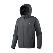 超V：MIZUNO 男士越野功能外套 防风保暖登山夹克 软壳衣 经典款