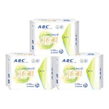 ABC 蓝芯瞬吸超薄棉柔透气190mm卫生护垫迷你日用卫生巾3包共24片