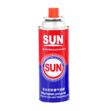 SUN卡式炉气罐 便携式户外野营烧烤 220g*2瓶 丁烷燃气瓦斯煤气罐