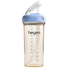 hegen egen hegen 吸管杯 学饮杯 一岁以上宝多功能水杯 330ml 蓝/粉/灰