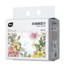 植护 壁挂式一次性洗脸巾 加厚珍珠纹 100抽*1包