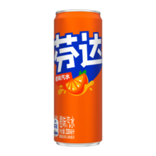 可口可乐 芬达Fanta 橙味汽水 330ml*20 烟花罐 礼盒装