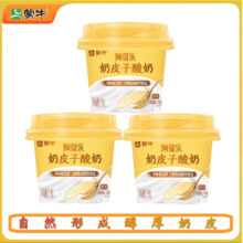 蒙牛 阿慕乐奶皮子酸奶 135g 12杯 低温发酵乳