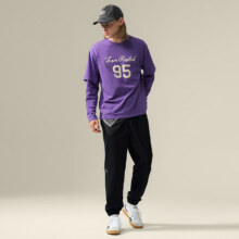 20点：锐步 24新品 男女时尚复古宽松简约假两件长袖T恤 24FRM505UGP4