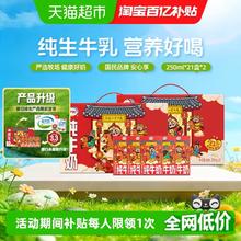伊利 纯牛奶 250ml*21盒*2箱