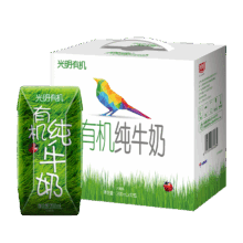 光明 有机 利乐钻 纯牛奶 200ml 12盒 3.6g蛋白质