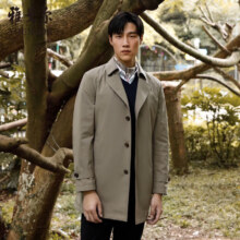 PLUS：YOUNGOR 雅戈尔 男秋冬季商务休闲棉风衣 VYCF429949YAA 卡其