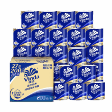 Vinda/维达 蓝色经典200g 有芯卷纸 4层 27卷