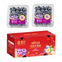 佳沃 云南蓝莓 巨无霸 22mm+ 125g/盒 2盒装